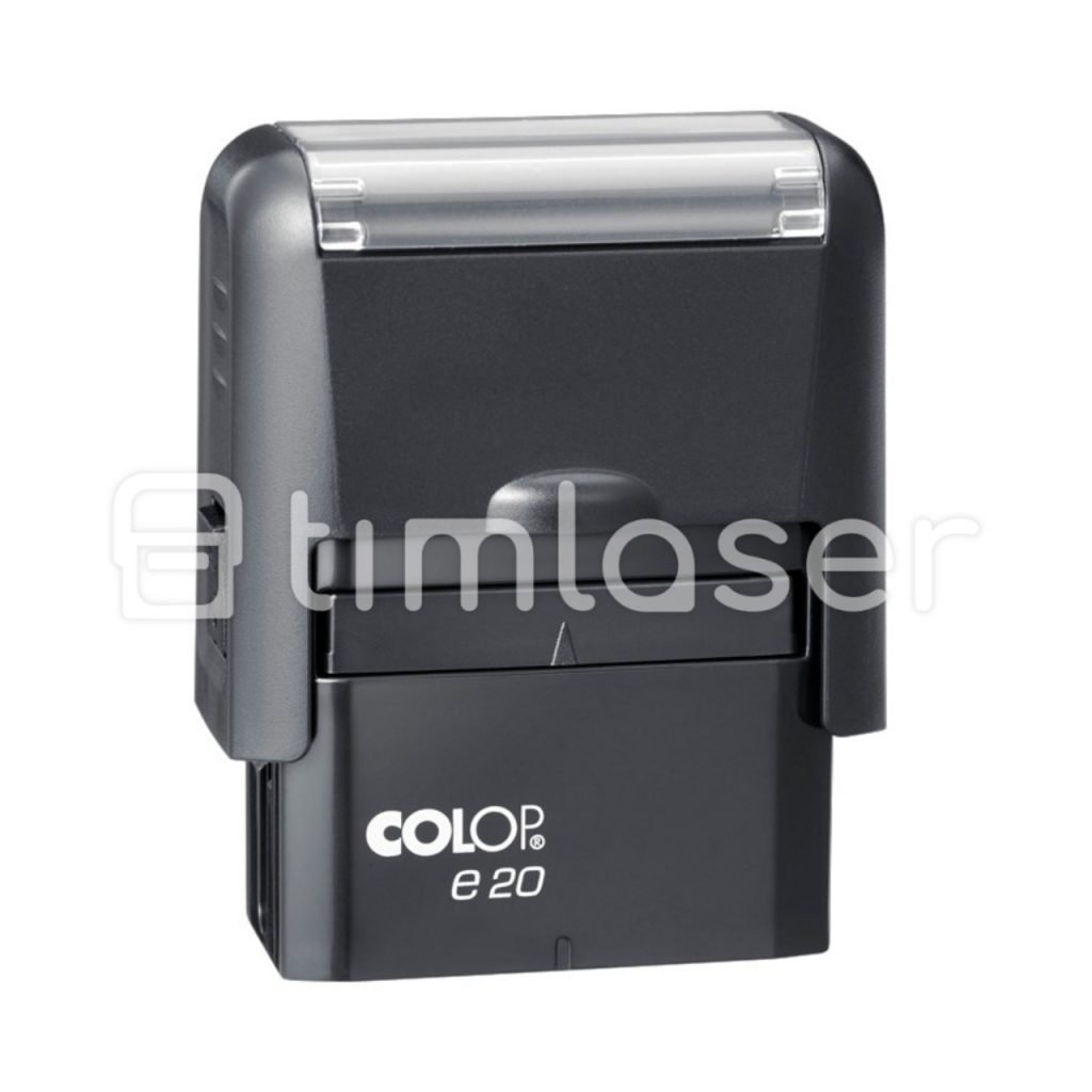 Timbre automático COLOP e20 personalizado 38×14 mm