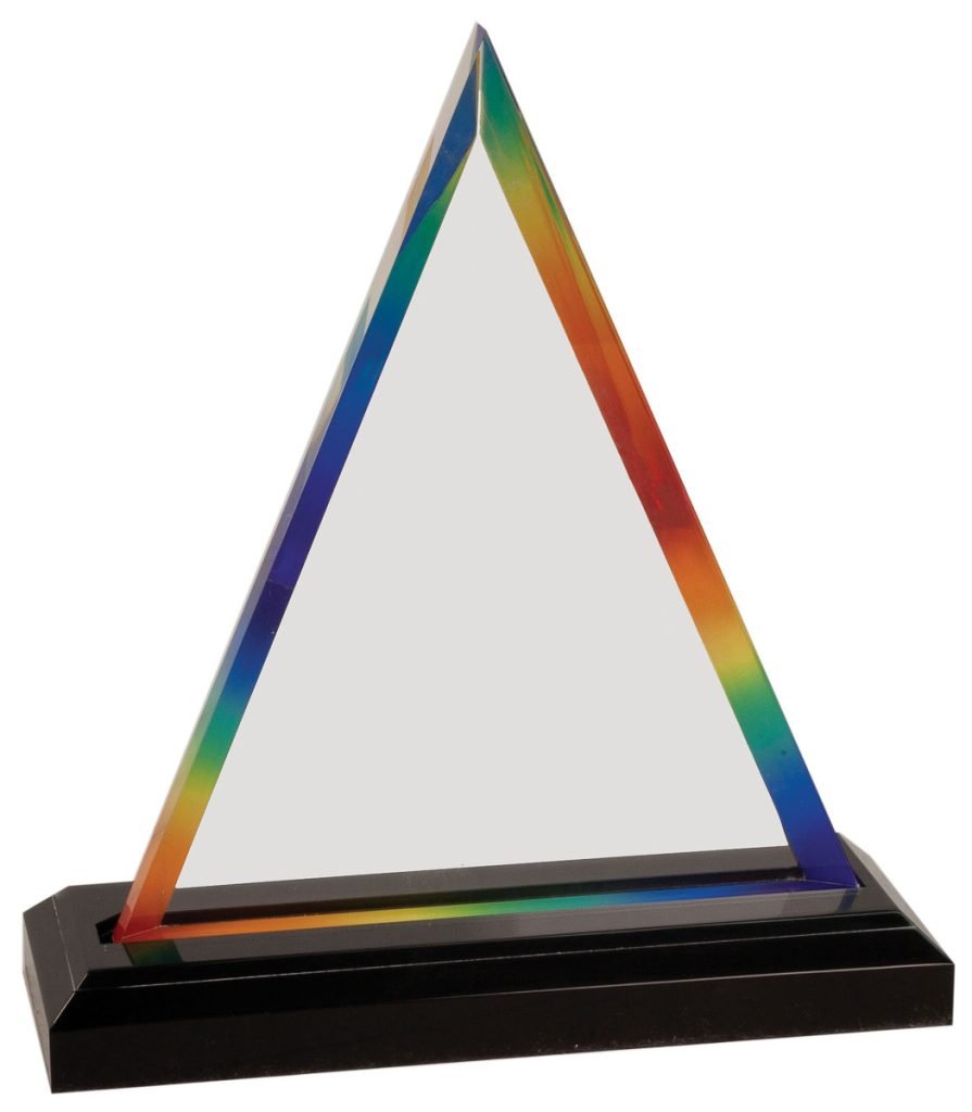 Galvano Acrílico Triangulo TRI22 con Grabado Personalizado